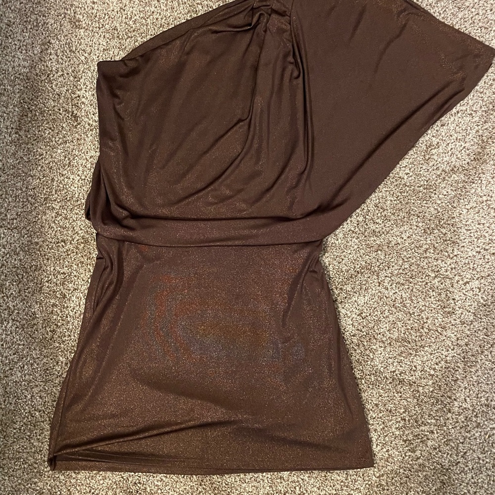 Jessica Simpson Shimmering Brown Dress